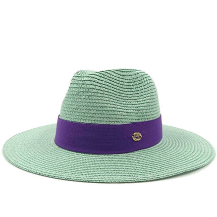 Chic Macaron White Straw Hat for Summer Travel - Essential Sun Protection for Beach Days 2023 - Très Elite