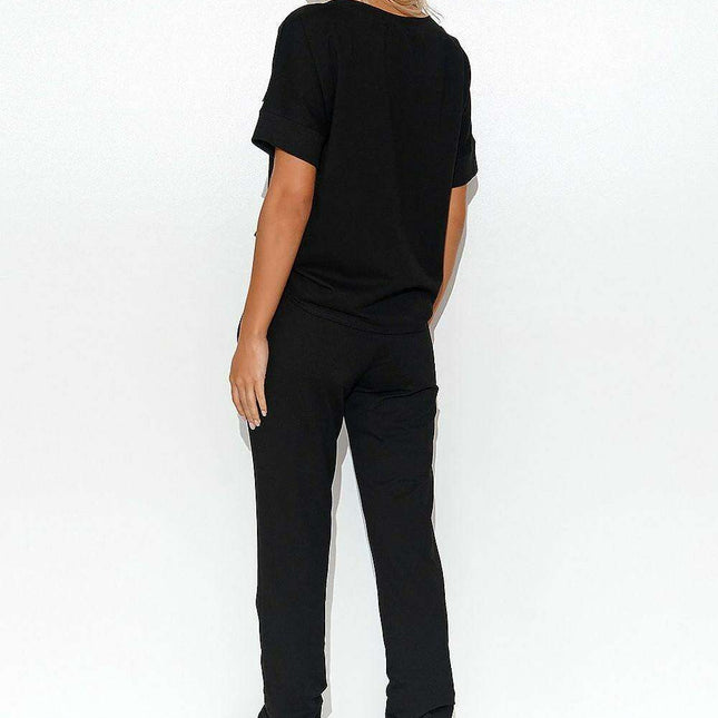Chic Makadamia Lounge Tracksuit Ensemble - Très Elite