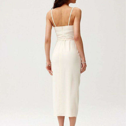 Chic Maribel Midi Cocktail Dress with Floral Accent by Roco Fashion - Très Elite