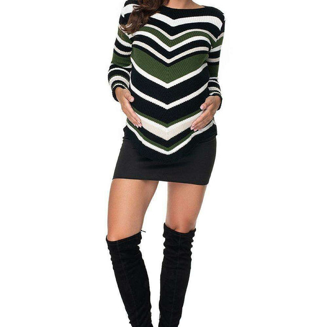 Chic Maternity Knit Sweater by PeeKaBoo