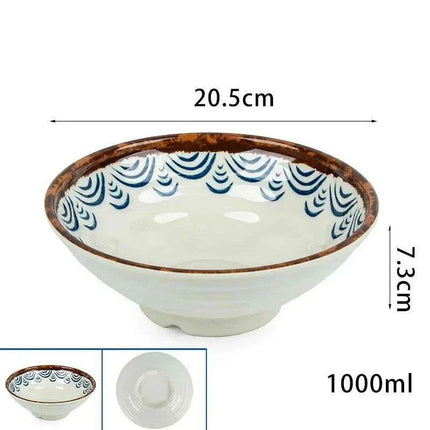 Chic Melamine Bowl for Ramen and Salad – Perfect for Home and Restaurant Use - Très Elite