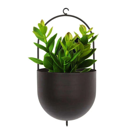 Chic Metal Hanging Planter - Stylish Accent for Home and Garden - Très Elite