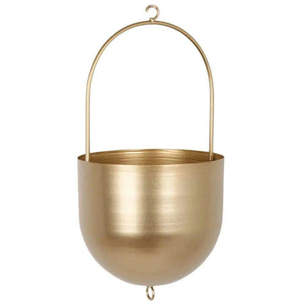 Chic Metal Hanging Planter - Stylish Accent for Home and Garden - Très Elite