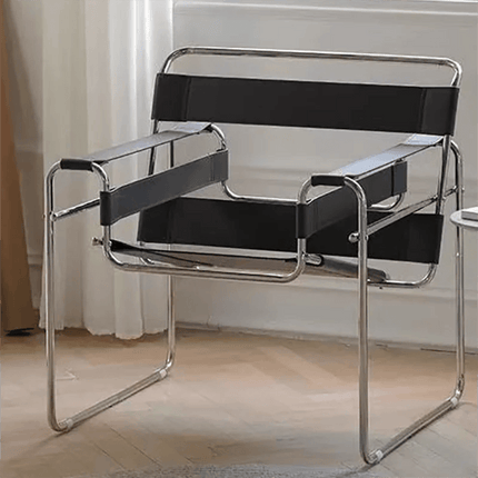 Chic Mid-Century Modern Leather Lounge Chair for Stylish Office and Home Comfort - Très Elite