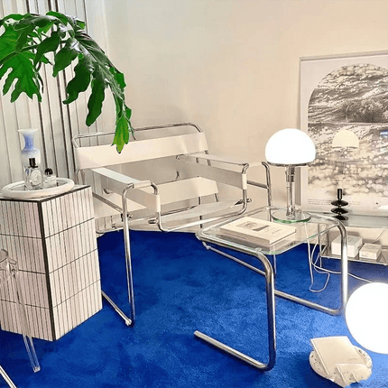Chic Mid-Century Modern Leather Lounge Chair for Stylish Office and Home Comfort - Très Elite