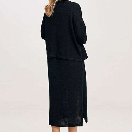 Chic Midi Dress & Bolero Jacket Duo - Très Elite
