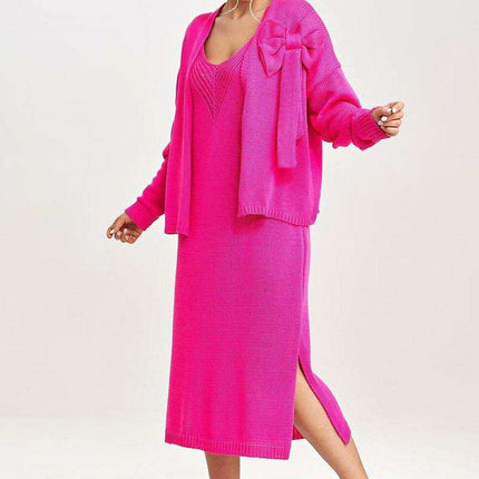 Chic Midi Dress & Bolero Jacket Duo