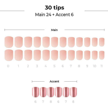 Chic Milky Pink Metallic Nail Gel Kit - Your Ultimate At-Home Nail Art Solution - Très Elite