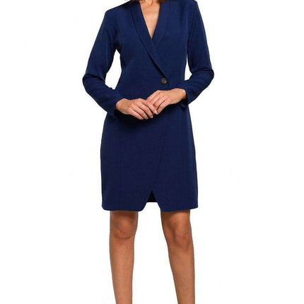 Chic Minimalist Button-Down Day Dress - Très Elite