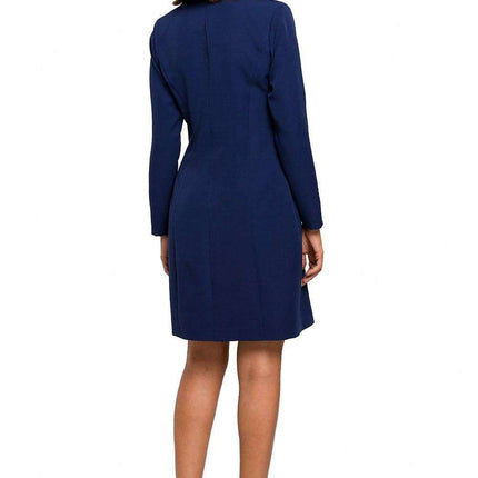 Chic Minimalist Button-Down Day Dress - Très Elite