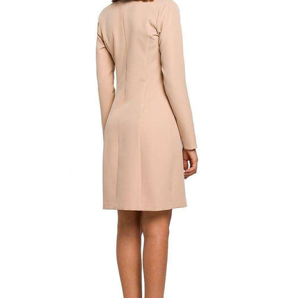 Chic Minimalist Button-Down Day Dress - Très Elite