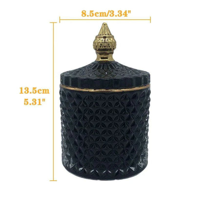 Chic Minimalist Glass Organizer Jar for Jewelry and Aromatherapy Essentials..