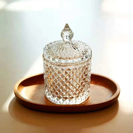Chic Minimalist Glass Organizer Jar for Jewelry and Aromatherapy Essentials - Très Elite