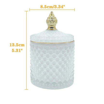 Chic Minimalist Glass Organizer Jar for Jewelry and Aromatherapy Essentials - Très Elite