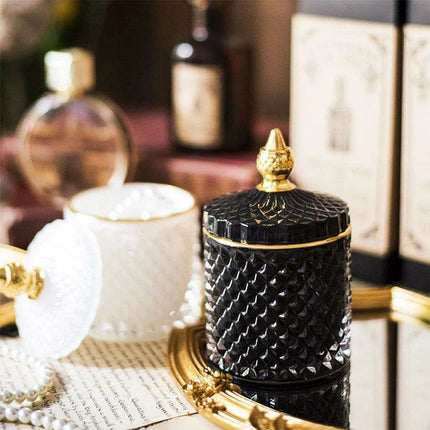 Chic Minimalist Glass Organizer Jar for Jewelry and Aromatherapy Essentials - Très Elite