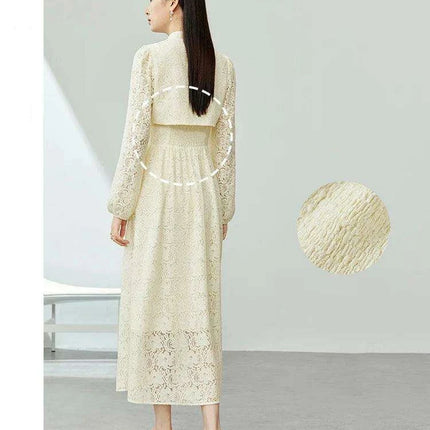 Chic Modern Lace Two-Piece Dress Set for Stylish Women