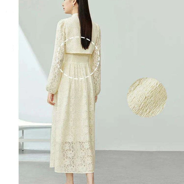 Chic Modern Lace Two-Piece Dress Set for Stylish Women