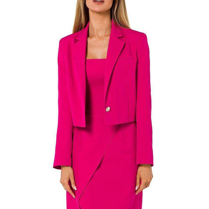 Chic Moe Tailored Short Jacket