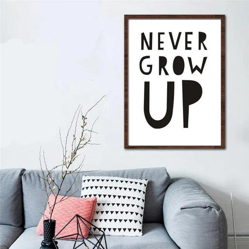 Chic Monochrome Quote Canvas Art - Contemporary Inspirational Wall Decor - Très Elite