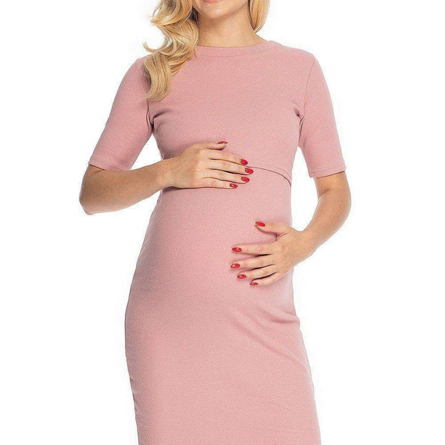 Chic Multi-Stage Maternity Dress for Effortless Nursing - Très Elite