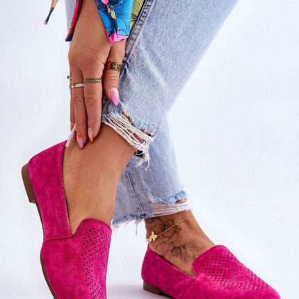 Chic Natural Suede Women's Moccasins - Style 179110 - Très Elite