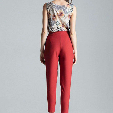 Chic Navy Blue Tailored Pleated Trousers for Women - Très Elite