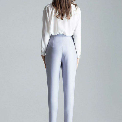 Chic Navy Blue Tailored Pleated Trousers for Women - Très Elite