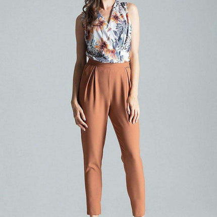 Chic Navy Blue Tailored Pleated Trousers for Women - Très Elite