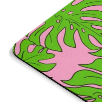Chic Neoprene Mouse Pad with Vibrant Tropical Leaf Design for a Stylish Office Environment- Très Elite- Très Elite
