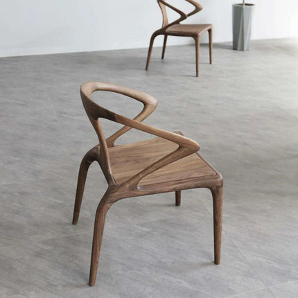 Chic North American Black Walnut Lounge Chair for Multi-Purpose Use - Très Elite