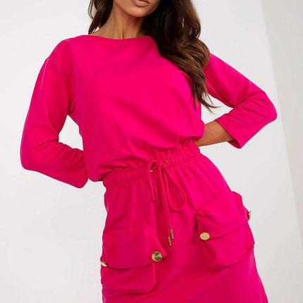 Chic Och Bella Tie Strap Tracksuit Dress for Effortless Everyday Style - Très Elite