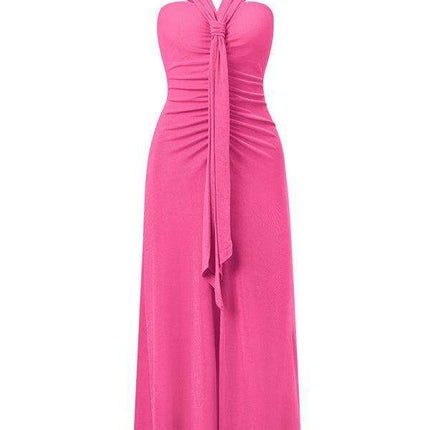 Chic Off-Shoulder Dress with Flowing Streamer Accents - Très Elite