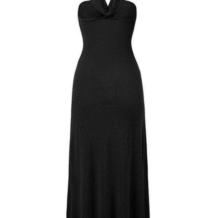 Chic Off-Shoulder Dress with Flowing Streamer Accents - Très Elite