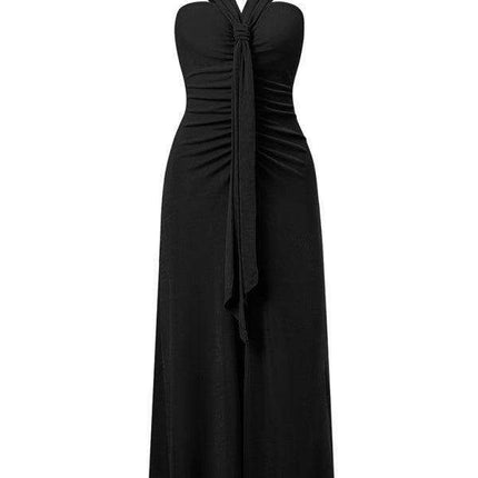 Chic Off-Shoulder Dress with Flowing Streamer Accents - Très Elite