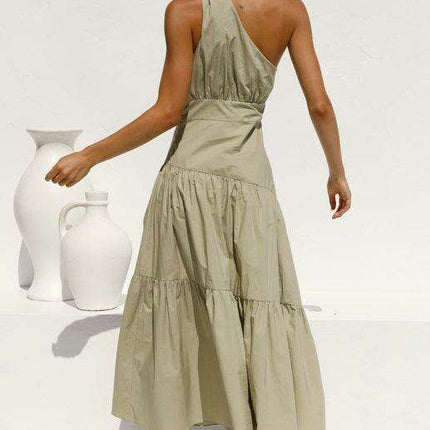 Chic Off-Shoulder Women's Cotton Maxi Dress - Très Elite