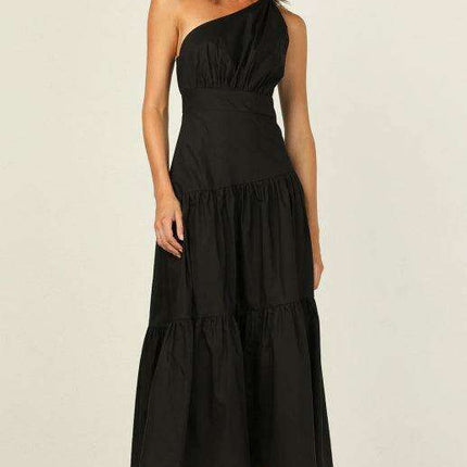 Chic Off-Shoulder Women's Cotton Maxi Dress - Très Elite