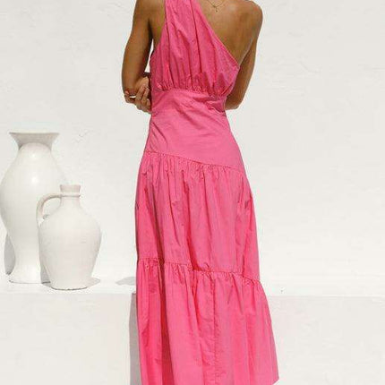 Chic Off-Shoulder Women's Cotton Maxi Dress - Très Elite