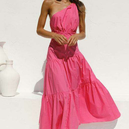 Chic Off-Shoulder Women's Cotton Maxi Dress - Très Elite