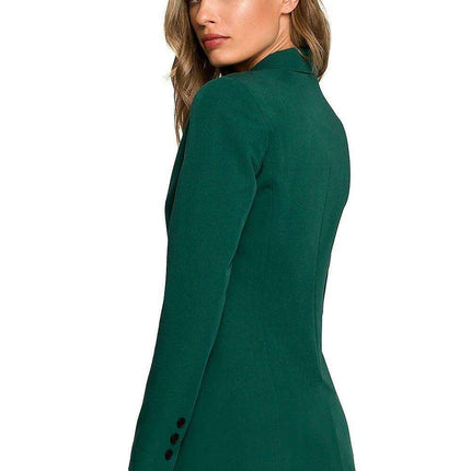 Chic One-Button Tailored Blazer - Très Elite