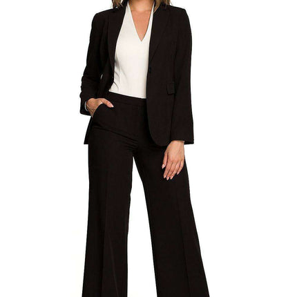 Chic One-Button Tailored Blazer - Très Elite