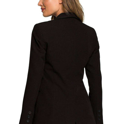 Chic One-Button Tailored Blazer - Très Elite