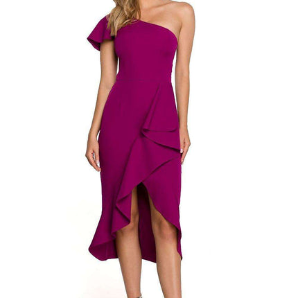 Chic One-Shoulder Evening Dress - Très Elite