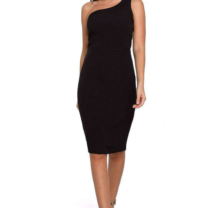 Chic One-Shoulder Pencil Dress for Timeless Elegance - Très Elite