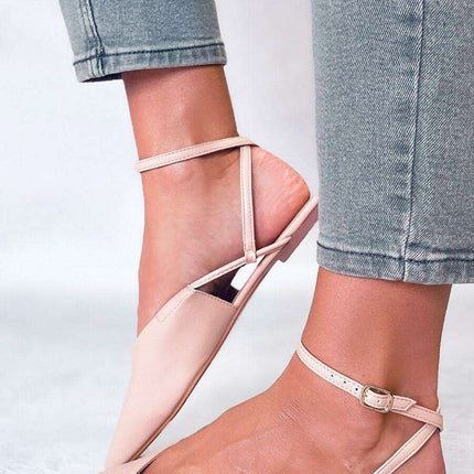 Chic Open Heel Ballet Flats for Effortless Elegance - Très Elite