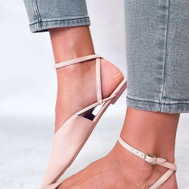 Chic Open Heel Ballet Flats for Effortless Elegance