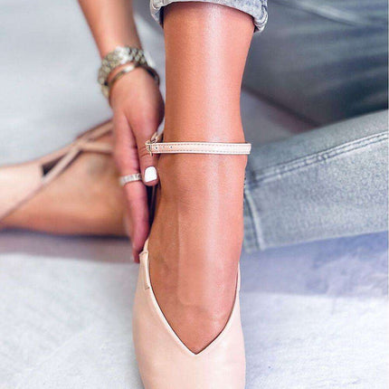 Chic Open Heel Ballet Flats for Effortless Elegance - Très Elite