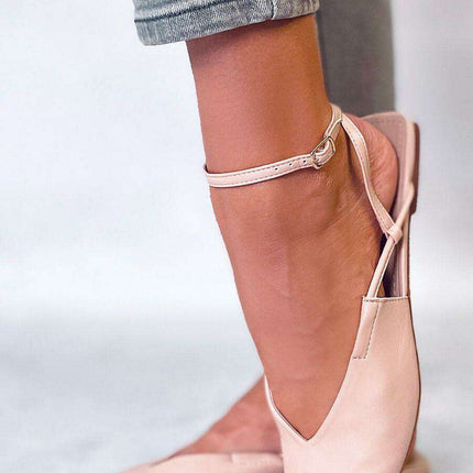 Chic Open Heel Ballet Flats for Effortless Elegance - Très Elite