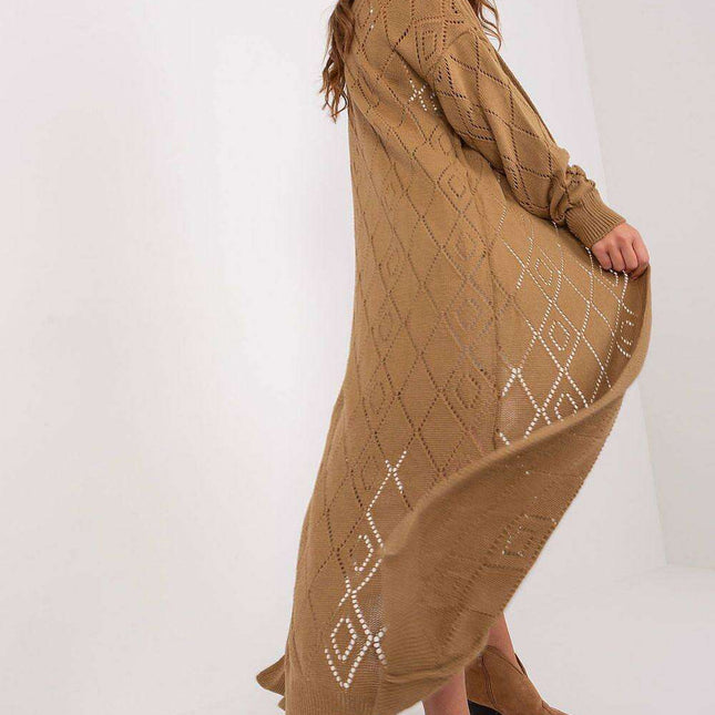 Chic Openwork Knit Cardigan for Cozy Evenings