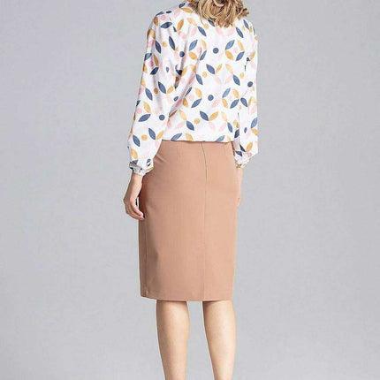 Chic Overlapping Back Knee-Length Pencil Skirt - Très Elite