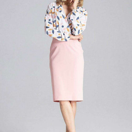 Chic Overlapping Back Knee-Length Pencil Skirt - Très Elite